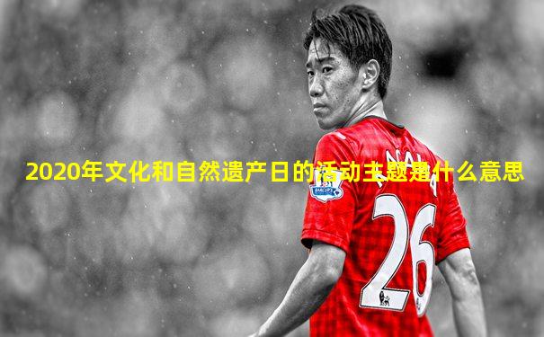 2020年文化和自然遗产日的活动主题是什么意思