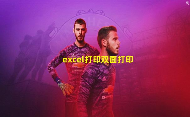 excel打印双面打印