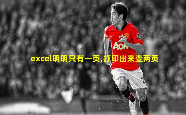 excel明明只有一页,打印出来变两页