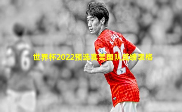 世界杯2022预选赛美国队成绩表格