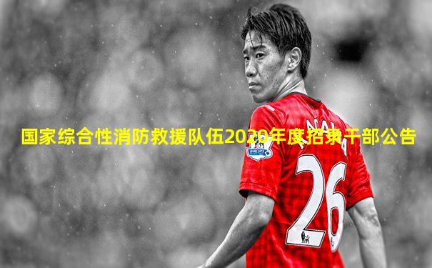 国家综合性消防救援队伍2020年度招录干部公告