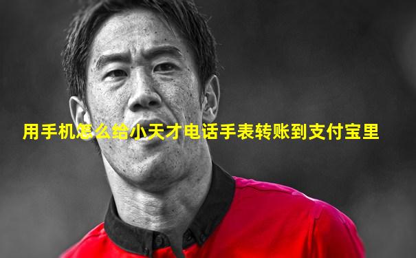 用手机怎么给小天才电话手表转账到支付宝里